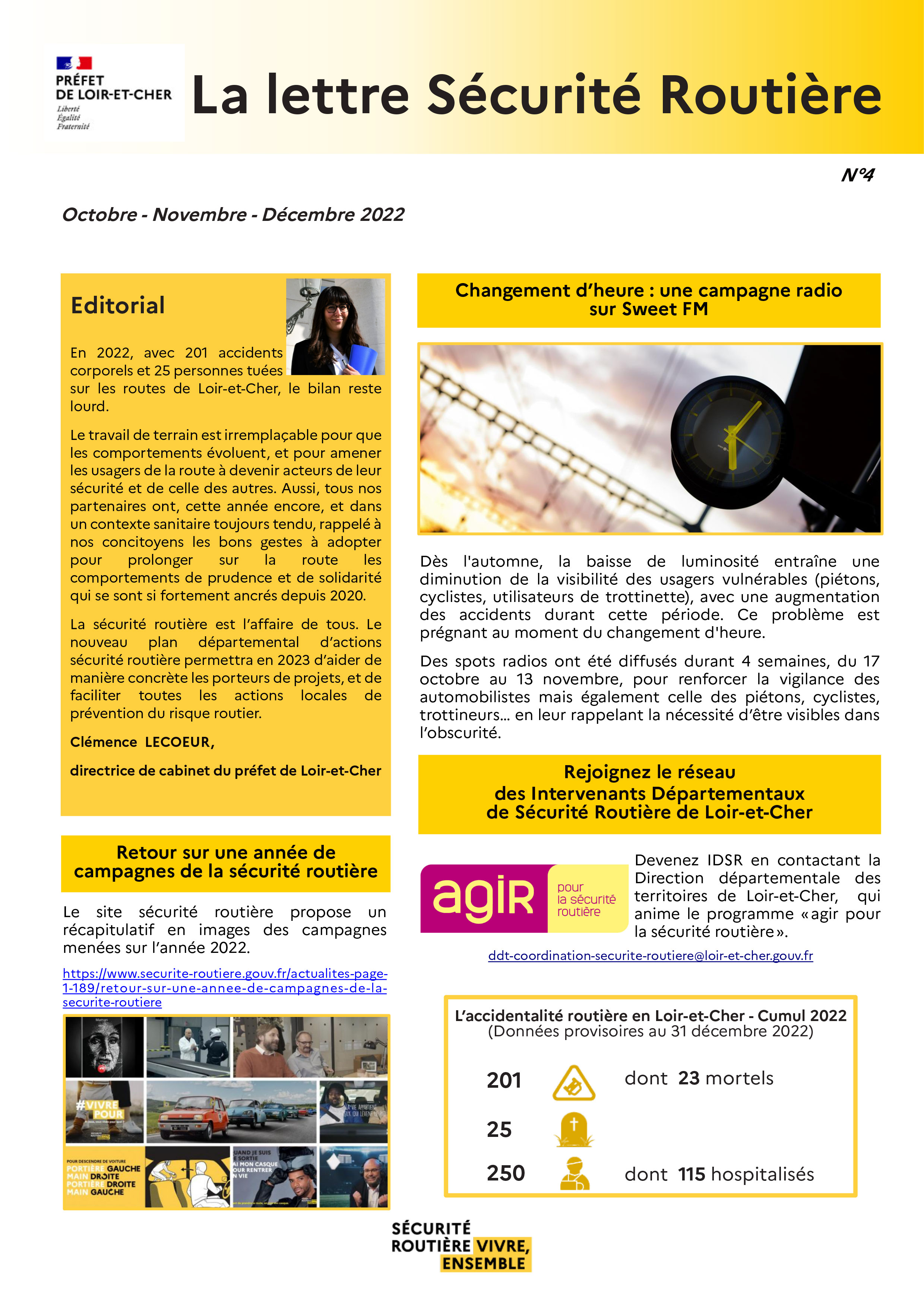 La lettre sécurité routière N°4