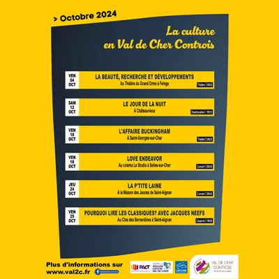 Agenda culturel d'octobre