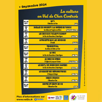 Agenda culturel de septembre