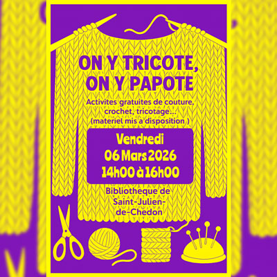 Onty tricote, on y papote