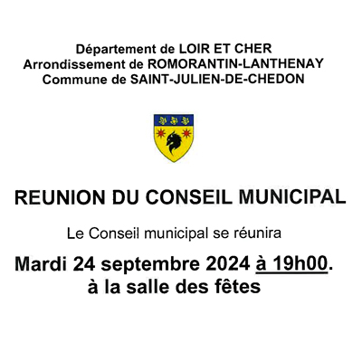 Réunion conseil municipal